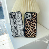 Luxury brand 3D sexy leopard snake crocodile skin phone case