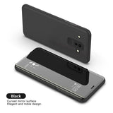 Flip mirror cases cover For iphone stand book Protection coque