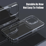 Luxury Tempered Glass Clear Case Transparent Hard Case Fundas