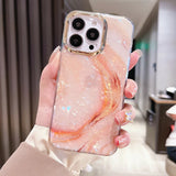 Luxury Marble Shell Pattern Phone Case Soft Shockproof Bumper Cover