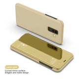 Flip mirror cases cover For iphone stand book Protection coque