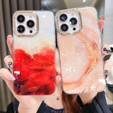 Luxury Marble Shell Pattern Phone Case Soft Shockproof Bumper Cover