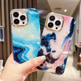 Luxury Marble Shell Pattern Phone Case Soft Shockproof Bumper Cover