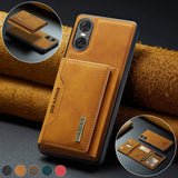 DG.MING 2In1 Detachable Magnetic Leather Wallet Phone Case Wallet+Basic Case