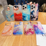 Luxury Marble Shell Pattern Phone Case Soft Shockproof Bumper Cover