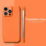 Frameless Slim Matte Hard Back Cover Case ShockProof Coque