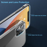 Slim Frameless Clear Phone Case For iPhone 16 Transparent Plastic Cover