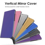 Flip mirror cases cover For iphone stand book Protection coque