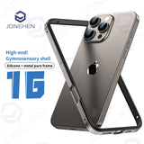 Light Aluminum Metal Frame Bumper Case Ultra Thin Alloy Hybrid Silicone Back Acccessories