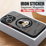 Astronaut For Magsafe Iron Ring Wireless Charging Phone Cover