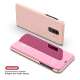 Flip mirror cases cover For iphone stand book Protection coque