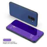 Flip mirror cases cover For iphone stand book Protection coque