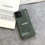 wtaps Fashion Brand Silicone Leather Phone Case Soft Shockproof Cover