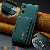 DG.MING 2In1 Detachable Magnetic Leather Wallet Phone Case Wallet+Basic Case