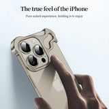 Luxury Alien Titanium Alloy Bumper Phone Case For iPhone 16 15 Pro MaxPlus Metal Lens Film Protection Corner Cover