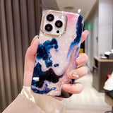 Luxury Marble Shell Pattern Phone Case Soft Shockproof Bumper Cover