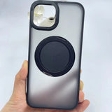 Magnetic Shockproof Phone Case With 360 degree rotation Foldable Kickstand for Iphone 16 15 14 Pro Max Plus Back Cover