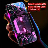 2024 Japanese Popular Anime Role Smart LED Light Up Glass Phone Case