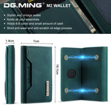 DG.MING 2In1 Detachable Magnetic Leather Wallet Phone Case Wallet+Basic Case