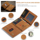 DG.MING 2In1 Detachable Magnetic Leather Wallet Phone Case Wallet+Basic Case