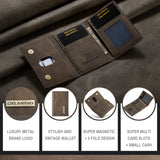 DG.MING 2In1 Detachable Magnetic Leather Wallet Phone Case Wallet+Basic Case