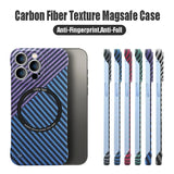 Ultra Thin Carbon Fiber Magnetic Case Magsafe Wireless Charging Frameless Cover