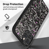 Luxury Gloss Real Carbon Fiber Armor Shockproof Wireless Charge Forged fiber Cover