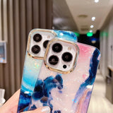 Luxury Marble Shell Pattern Phone Case Soft Shockproof Bumper Cover