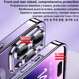 Magnetic Plating Case For iPhone 15 16 Plus Pro Max Camera Lens Protector Glass For Magsafe Wireless Charger Cover