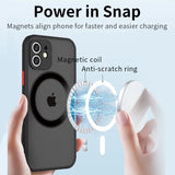 NNBILI Magnetic Matte Case Shockproof Armor Covers