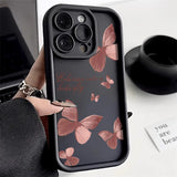 Liquid Silicone Case Butterfly Shockproof Cover