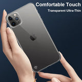 Slim Frameless Clear Phone Case For iPhone 16 Transparent Plastic Cover