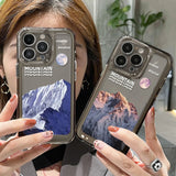 Moon Phone Case Fundas Silicone Mountain Cover