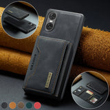 DG.MING 2In1 Detachable Magnetic Leather Wallet Phone Case Wallet+Basic Case